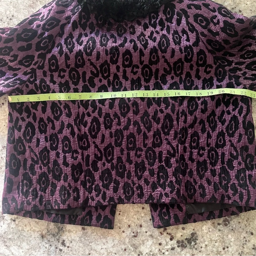 Lavender & Honey Chic Leopard Print Jacket Cape - Picture 8 of 13